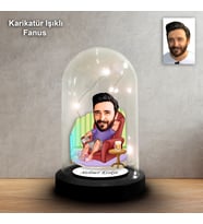 KİŞİYE ÖZEL BABA TASARIM IŞIKLI KARİKATÜR FANUS BİBLO FN136