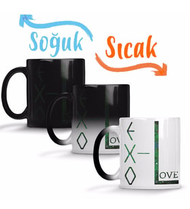 Exo Love Sihirli Kupa Bardak Porselen