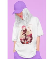 Tasarım Ryomen Sukuna Jujutsu Kaisen Baskılı Unisex Oversize Anime Dizi Karakter Tişört