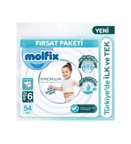 Mey İthalat® Premium Bebek Bezi Ultra Fırsat Paketi 6 Beden 15+ Kg 54 Adet