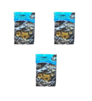 Arma Baskılı Mini Blok Poşet Torba - No : 1 - 22x35 Cm. - Siyah - 100 Adetlik 3 Paket
