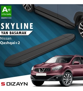 S-Dizayn Nissan Qashqai +2 Skyline Siyah Yan Basamak 183 Cm 2007-2014 A+ Kalite