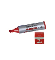 Mikro Markör Permanent Jumbo 7 MM Kırmızı Koli Kalemi (12 Li Paket)