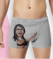 BK Gift Kişiye Özel Karikatürlü Eğlenceli Erkek Boxer Serisi - Model 4