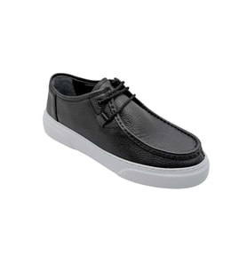 Ehil - 2251  Hakiki Deri Erkek Casual Ayakkabı - SİYAH - 44