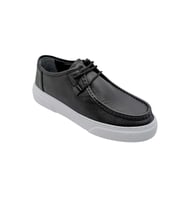 Ehil - 2251  Hakiki Deri Erkek Casual Ayakkabı - SİYAH - 44