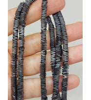 Hematit Taşı Kare Şekilli 1*4mm Dizi (56052)