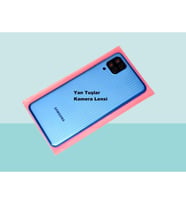 Samsung Galaxy M12 Uyumlu FULL KASA Arka Kapak Batarya Kapağı - MAVİ