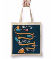 Adventure Time Bacon Pancakes 02 Bez Çanta Uzun Saplı