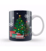 Reptile Around The Christmas Tree Mortal Kombat Kupa Bardak Porselen