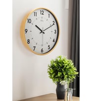 DEKORATİF SİYAH KADRANLI GOLD DUVAR SAATİ 29.5 CM