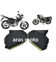 Yamaha Ybr 125-Ybr 125 Esd Rüzgarlık Elcik Koruma Telefon Tutuculu _Supermoto (Renksiz)