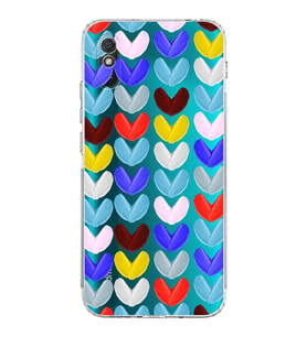 PrintiFy Xiaomi Redmi 9A ile Uyumlu Water Color 1  Kamera Korumalı Şeffaf  Kılıf