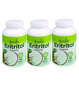Fibrelle Eritritol 400 g Şişe 3 adet Keto / Ketojenik / Vegan diyete uygundur.
