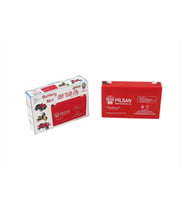 Pilsan 6 volt 7,5 Ah /Amper Akü Kırmızı Kablosuz