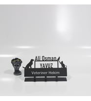 Veteriner Hekim Masaüstü İsimlik - Metal Masa İsimliği - Kişiye Özel İsimlik