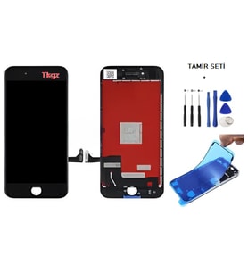 iPhone 8 Uyumlu Lcd Ekran Dokunmatik Lcd + TAMİR SETİ + TOZ BANTI SİYAH