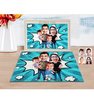 BK Gift Kişiye Özel Aile Karikatürlü 1000 Parça Profesyonel Puzzle-3