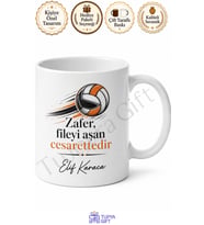 Voleybolcuya Hediye İsme Özel Baskılı Kupa Bardak Voleybol Temalı
