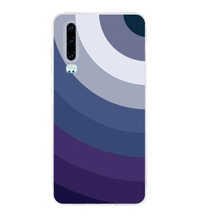 PrintiFy Huawei P30 Uyumlu Kamera Korumalı Renk Cümbüşü E Tasarımlı Şeffaf Silikon Kılıf