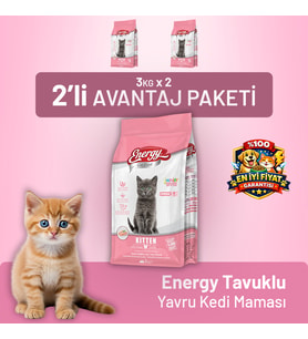 Tavuklu Yavru Kedi Maması 3 KG - 2 Adet