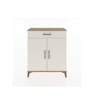 Arges Şifonyer Tek Raflı Tek Çekmeceli 2 Kapaklı 88x30x106 Çam-Aytaşı