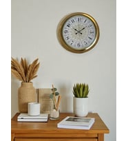 Gold Zarif 40 Cm Metal Duvar Saati