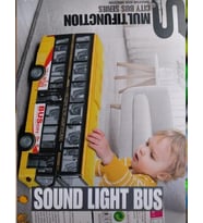 Sesli Oyuncak Okul Otobüs Işıklı Kırılmaz Çocuk Servis Çift Katlı Bus Oyun Otobüsü
