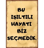 Bu Işıltılı Hayatı Biz Seçmedik Mdf Tablo