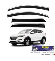 HYUNDAI TUCSON 2015- KROMLU CAM RÜZGARLIĞI   4'lü Set Niken Marka