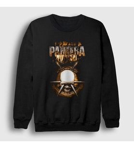 Presmono Unisex Siyah Skull Pantera Sweatshirt 169021tt