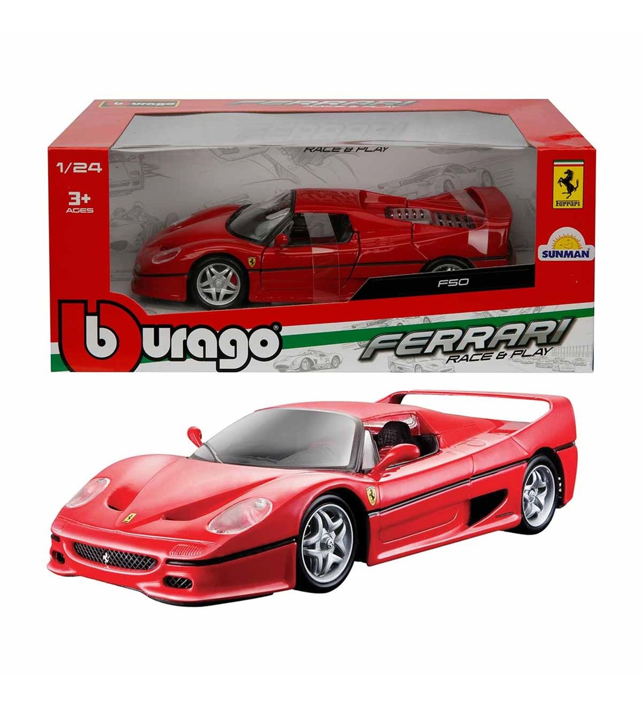 Burago 1:24 Ferrari F50 Diecast Model Araba