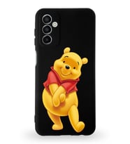 Samsung Galaxy M13 Uyumlu Lansman Kılıf Altı Kapalı İçi Kadife  Winnie-A Tasarımlı  Kapak (Şeffaf)