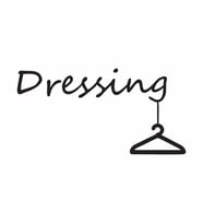 Dressing Kapı Sticker Siyah 20x15 cm