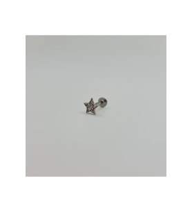 Cerrahi Çelik Yıldız Tragus Helix Kıkırdak Piercing