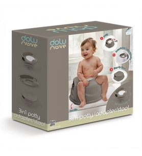 7184 Lazımlık Adaptör Basamak Stone Gray -Dolu Oyuncak
