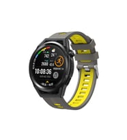 Samsung Gear S2 Uyumlu KRD-55 Uyumlu Kordon Silikon Çift Renkli Sportif KRD-55 Kayış