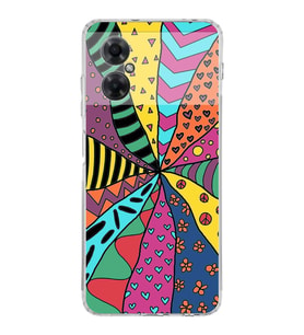 PrintiFy Redmi Note 11 ile Uyumlu Retro Color 4  Kamera Korumalı Şeffaf  Kılıf