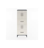 Hyperion Dolap 3 Raflı 2 Çekmeceli 4 Kapaklı 60x44x163 Antrasit-Aytaşı
