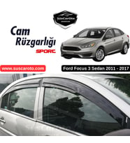 Ford Focus 3 - 3.5 Sedan 2011-2017 Uyumlu Mugen Cam Rüzgarlığı Seti Piano Black 4'lü İthal