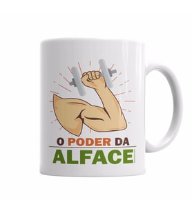 O Poder da Alface (Vegan Power) Kupa Bardak Porselen