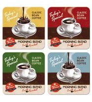 Nostalgic Art Morning Blend Bardak Altlığı Set