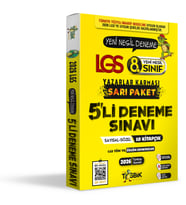 2026 LGS 8. Sınıf Deneme Paketi Yazarlar Karması SARI PAKET Tüm Konuları Kapsar Yeni Nesil Sorular
