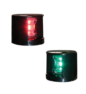 FOS LED 12 İskele&Sancak Feneri, Alttan Monte,112,5° Siyah