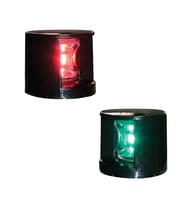 FOS LED 12 İskele&Sancak Feneri, Alttan Monte,112,5° Siyah
