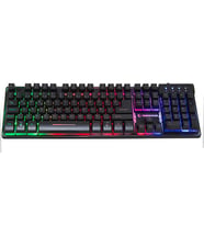 Rampage Titan X-CORAL Siyah Usb Gökkuşağı Renkli Aydınlatmalı Q Standart Gaming Oyuncu Klavyesi