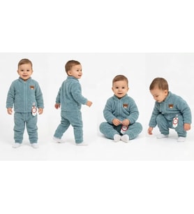 Northcity 6/24 Ay Peluş Kumaş Bebek Takımı - Konforlu, Anti-Allerjik ve Güvenli Kullanım