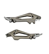 Mondial DrifT L ,KD 125F ,Kiden Basamak Braketi Takımı Sağ Sol ,Arka Basamaklar Dahil -Arasmoto (Siyah)