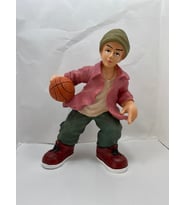 Basketbolcu Çocuk Biblo ve Kumbara (Gül Kurusu)