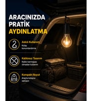 Çok Yönlü Asma Kancalı Kamp Işığı